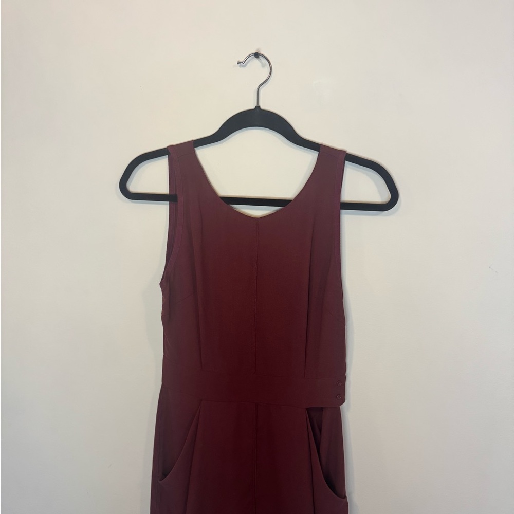 Babaton Rich Burgundy Midi Dress